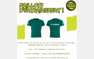 Maillots d'entrainement