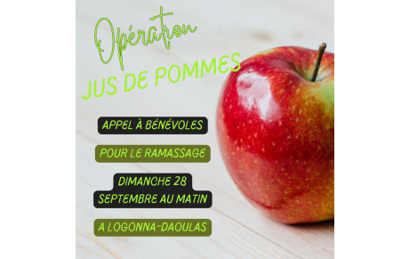 Appel bénévoles ramassage pommes